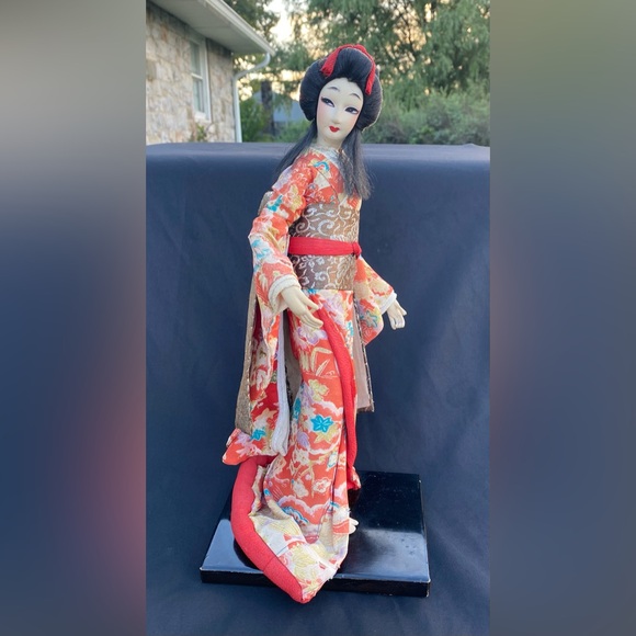 Japanese Nishi Geisha Doll Gorgeous Kimono Rare Vintage - Picture 5 of 14